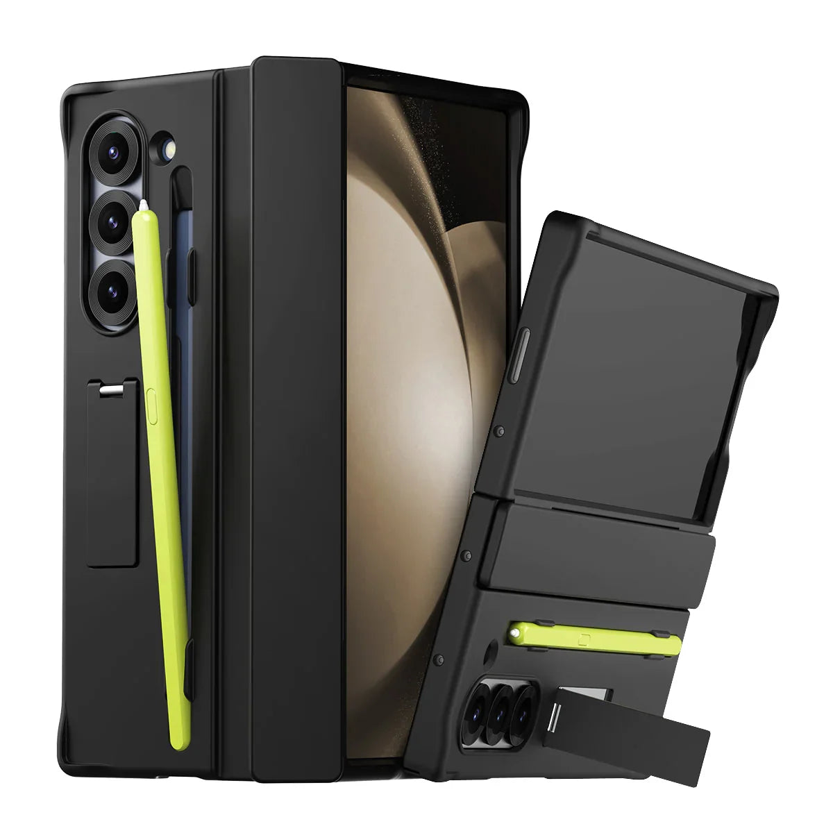 Araree Samsung Z Fold 6 Nukin 360 Stand + Pencil Slot Case - Black - Tashqila Araree Samsung Z Fold 6 Nukin 360 Stand + Pencil Slot Case - Black - Tashqila